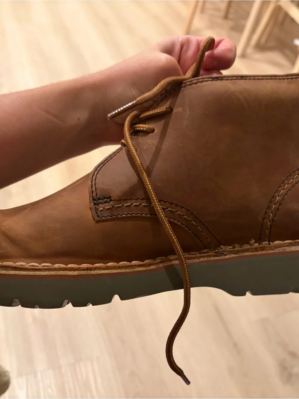 Clarks Men's Tan Leather Chukka Boots